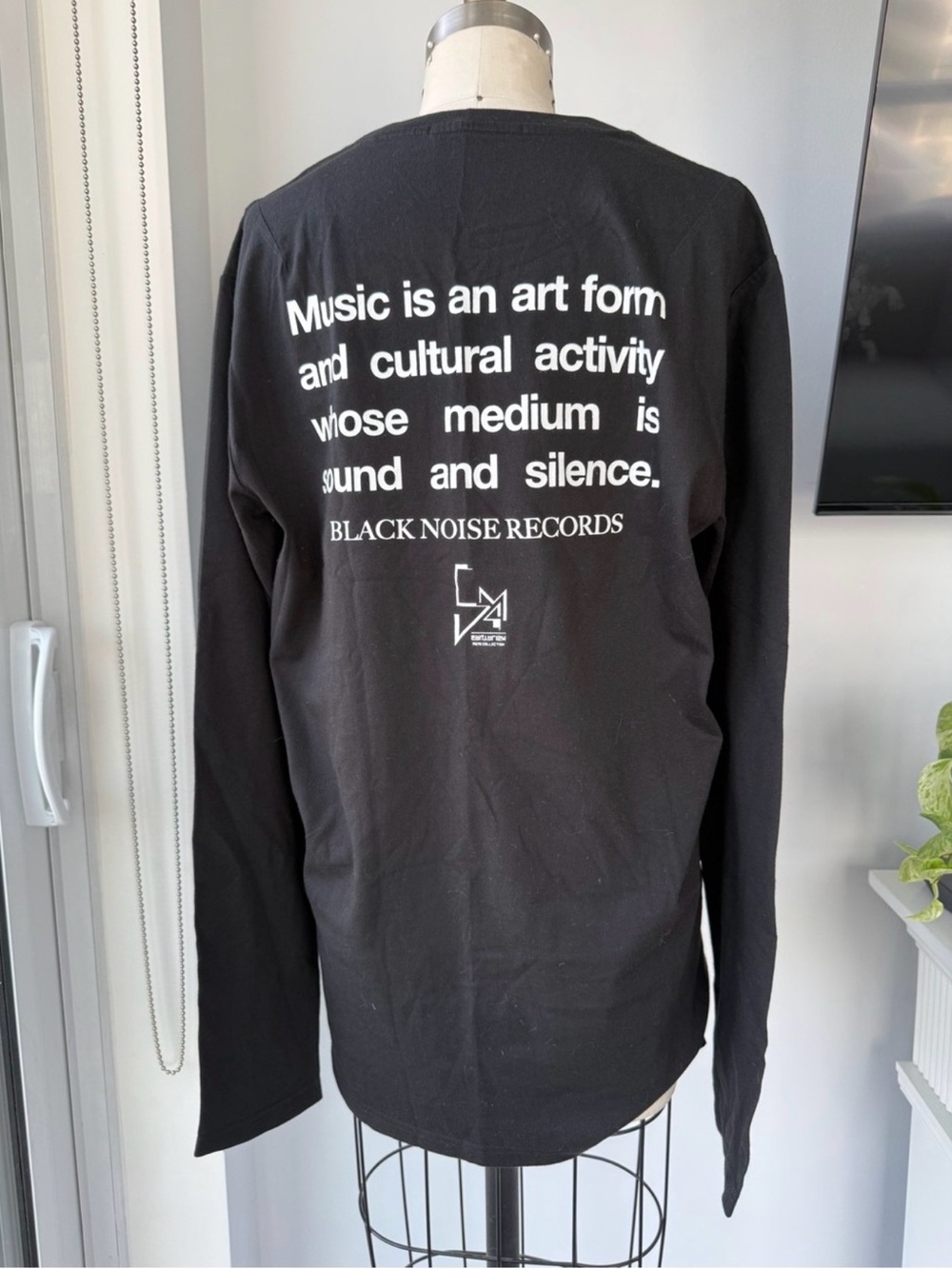 5cm Black Noise Records Graphic Long Sleeve Tee